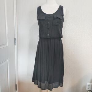 J. Gee Steel Gray Maxi Dress Size M